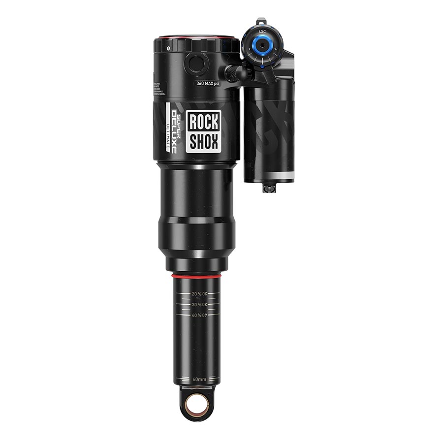 RockShox, Super Deluxe Ultimate C2, Rear shock, 185x52.5, Shaft Eyelet: Trunnion