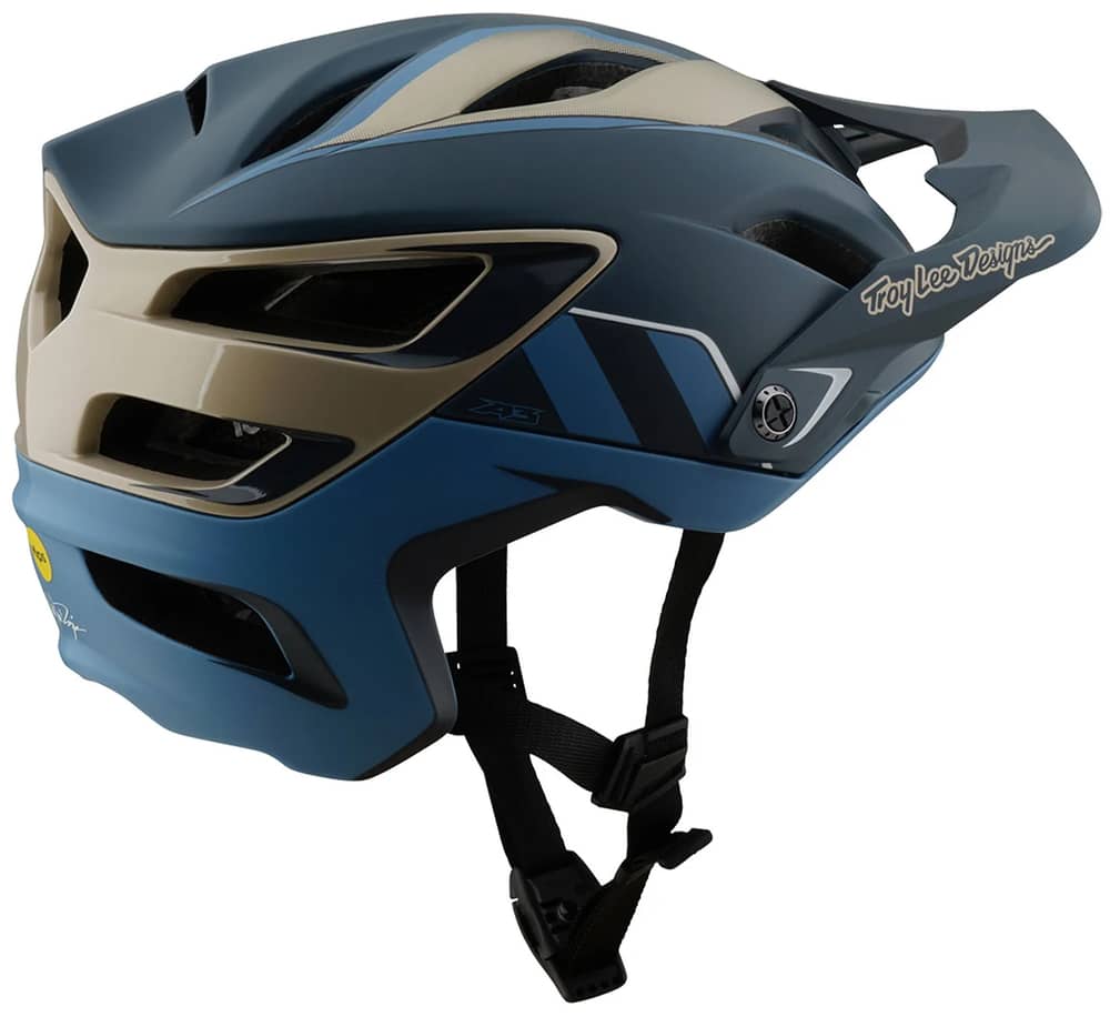 Troy Lee Designs A3 Helmet w/ MIPS Intake, Smoke