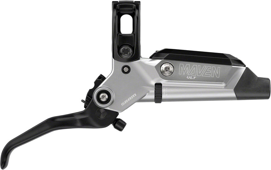 SRAM Maven Ultimate Stealth Disc Brake and Lever - Front, Post Mount, 4-Piston, Aluminum Lever, Titanium Hardware, Black/Silver, A1