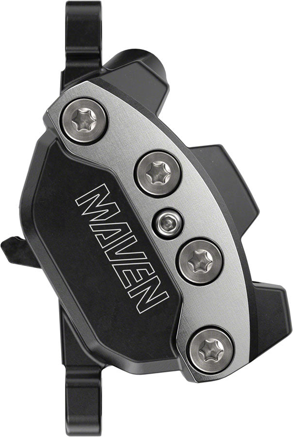 SRAM Maven Ultimate Stealth Disc Brake and Lever - Front, Post Mount, 4-Piston, Aluminum Lever, Titanium Hardware, Black/Silver, A1