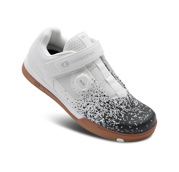 Crank Brothers Mallet BOA® Clip-In Shoes - Black/White Splatter
