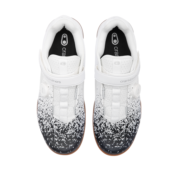 Crank Brothers Mallet BOA® Clip-In Shoes - Black/White Splatter