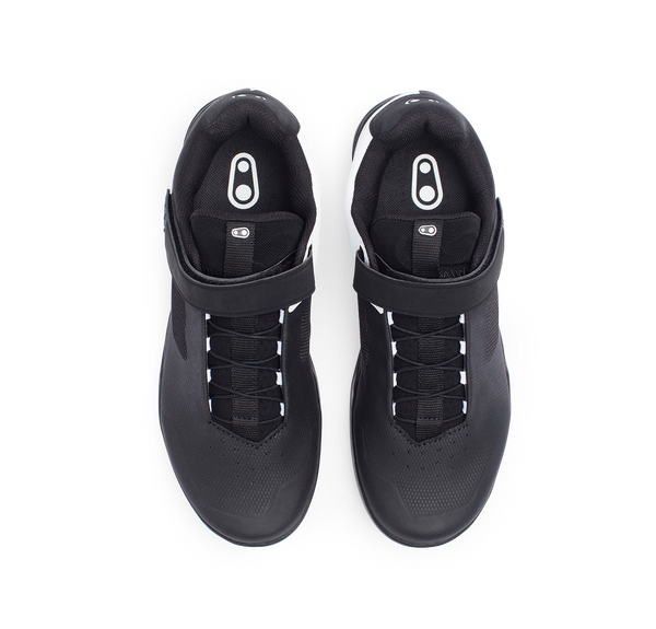 Crank Brothers Mallet Speed Lace Clip-In Shoes - Black/White
