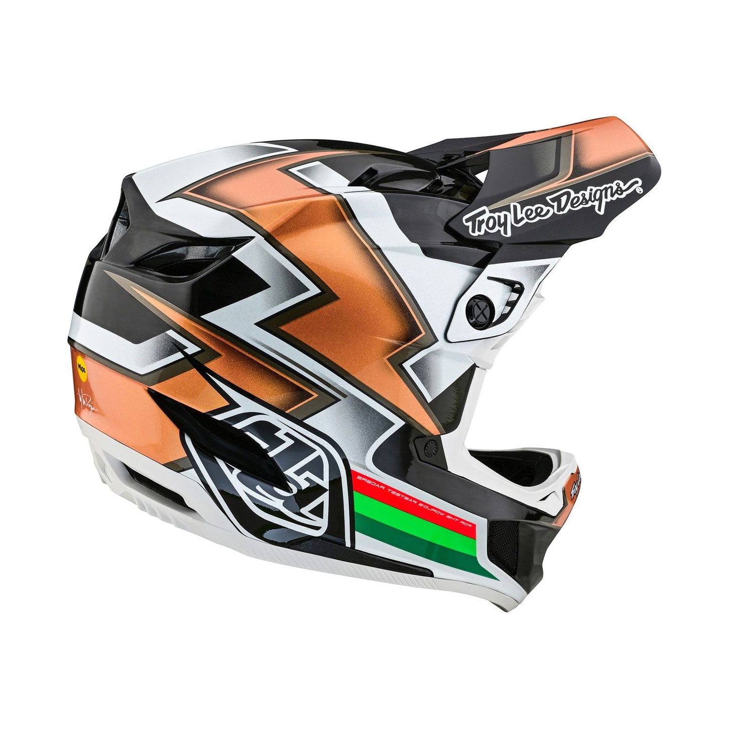 Troy Lee Designs D4 Carbon Helmet Ever Black / Gold