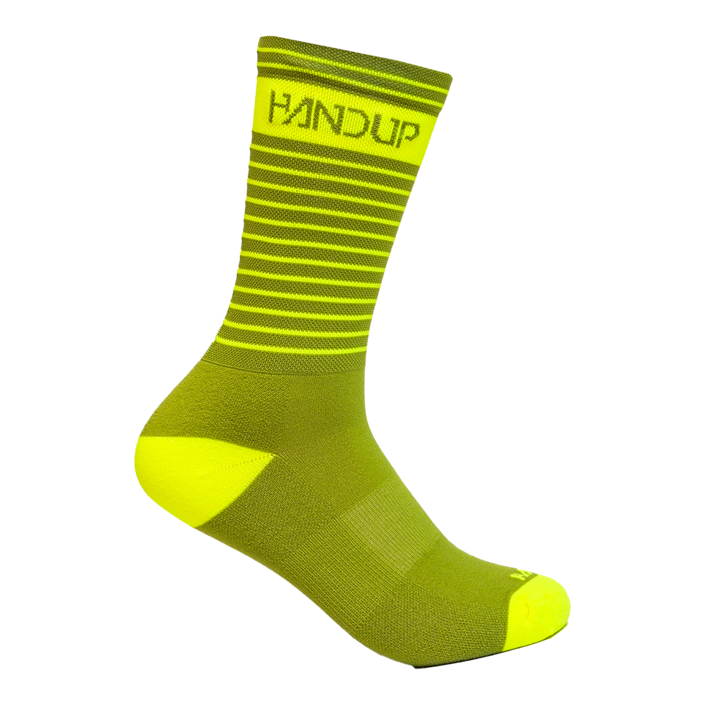 Handup Socks - Pro Lines Hi Viz Yellow/Olive