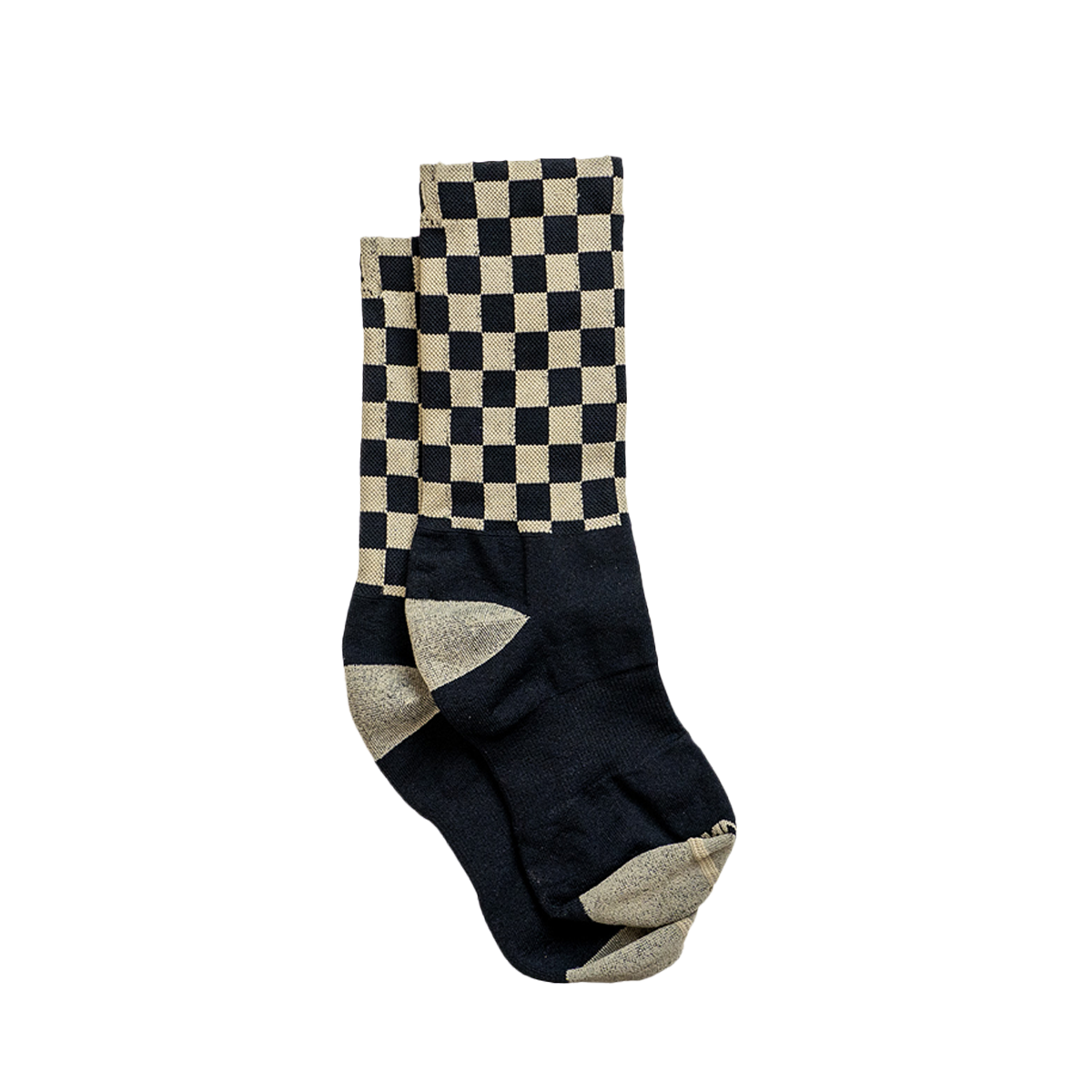 Handup Socks - Checkered Black/Tan
