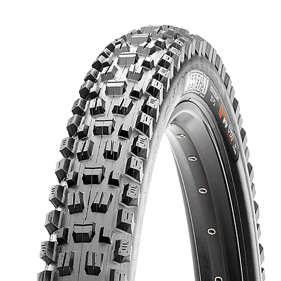 Maxxis, Assegai, Tire, 29''x2.50, Folding, Tubeless Ready, 3C Maxx Grip, Double Down, Wide Trail, 120x2TPI, Black