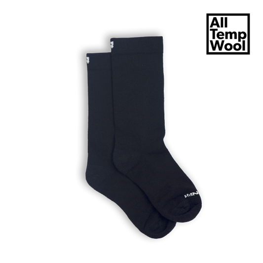 Handup Socks - Black Logo Wool