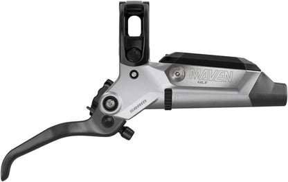 SRAM Maven Ultimate Disc Brake and Lever - Front or Rear, Post Mount, 4-Piston, Carbon Lever Blade, Ti Hardware, Silver/Black, B1