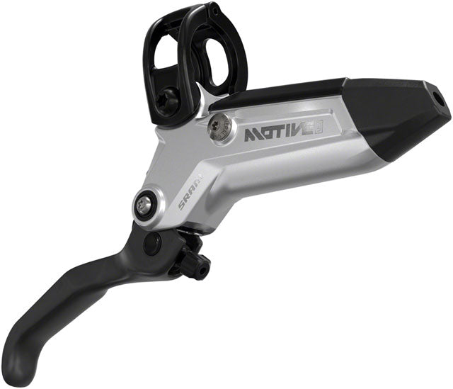 SRAM Motive Ultimate Disc Brake and Lever - Front, 950mm Hose, Post Mount, 4-Piston, Aluminum Lever Body, Carbon Blade, Black/Silver, A1