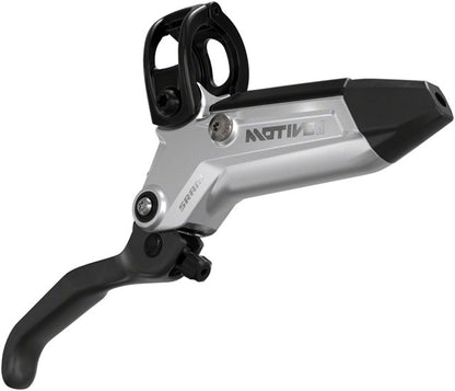 SRAM Motive Ultimate Disc Brake and Lever - Front, 950mm Hose, Post Mount, 4-Piston, Aluminum Lever Body, Carbon Blade, Black/Silver, A1