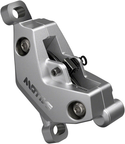SRAM Motive Ultimate Disc Brake and Lever - Front, 950mm Hose, Post Mount, 4-Piston, Aluminum Lever Body, Carbon Blade, Black/Silver, A1