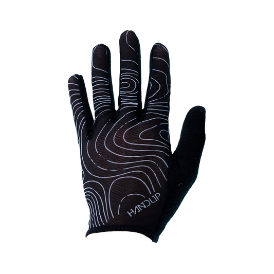 Handup Summer LITE Gloves - Topo Map Black