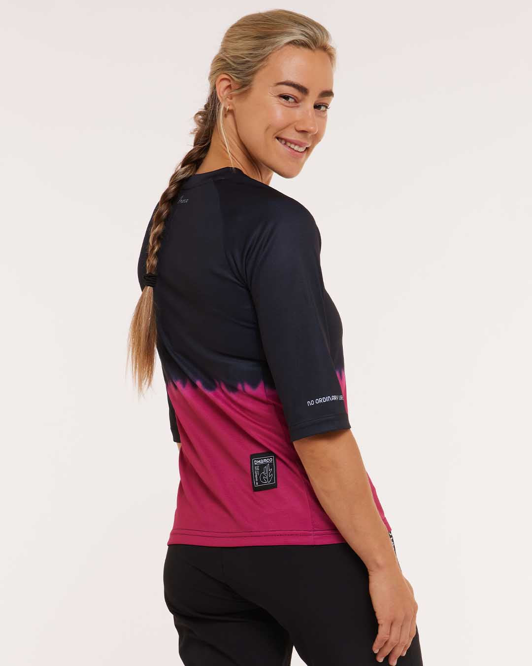 Womens 3/4 Sleeve Jersey | Cherry Dip