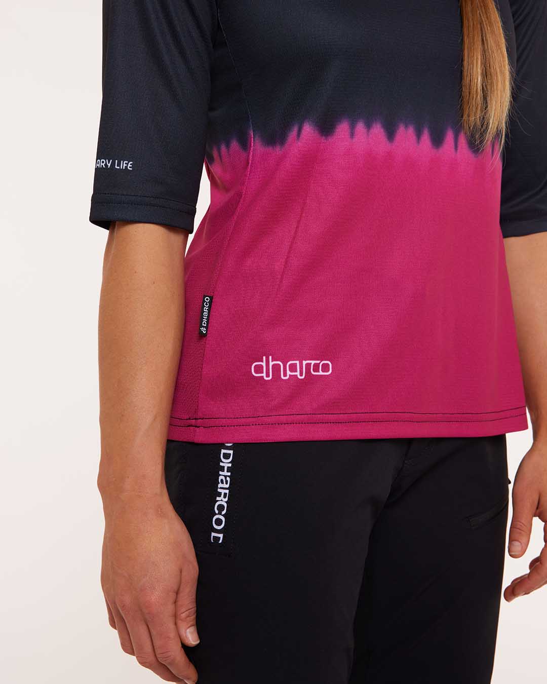 Womens 3/4 Sleeve Jersey | Cherry Dip