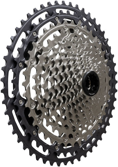 Shimano Deore XT CS-M8200-12 Cassette - 12-Speed, 10-51t, Hyperglide+, Micro Spline, Gray/Silver