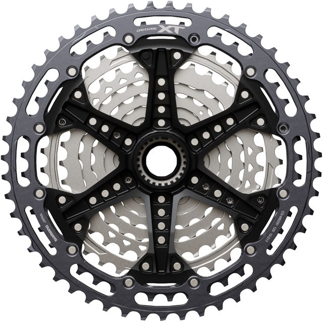 Shimano Deore XT CS-M8200-12 Cassette - 12-Speed, 10-51t, Hyperglide+, Micro Spline, Gray/Silver