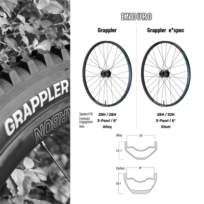 e*thirteen Grappler Race Carbon e*spec Enduro Wheels