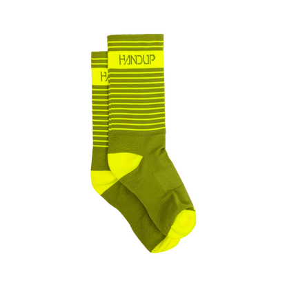 Handup Socks - Pro Lines Hi Viz Yellow/Olive