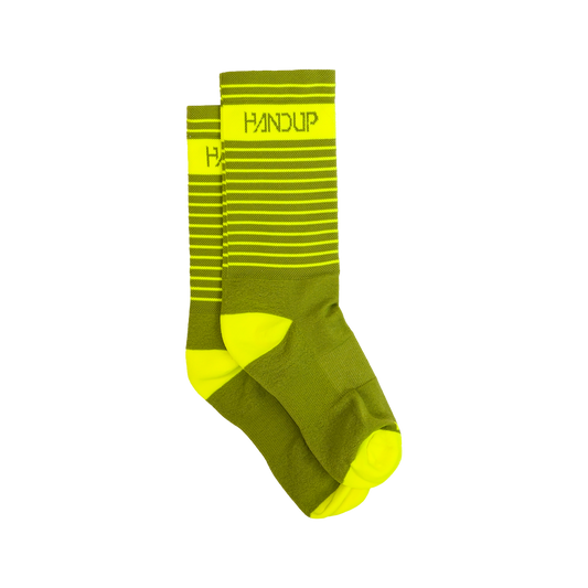 Handup Socks - Pro Lines Hi Viz Yellow/Olive