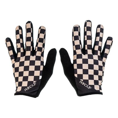 Gloves - Checkered Black/Tan