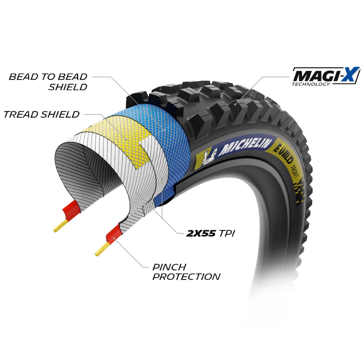 Michelin E-Wild Front Racing Line TS TLR, 29X2.60, Black